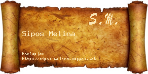 Sipos Melina névjegykártya